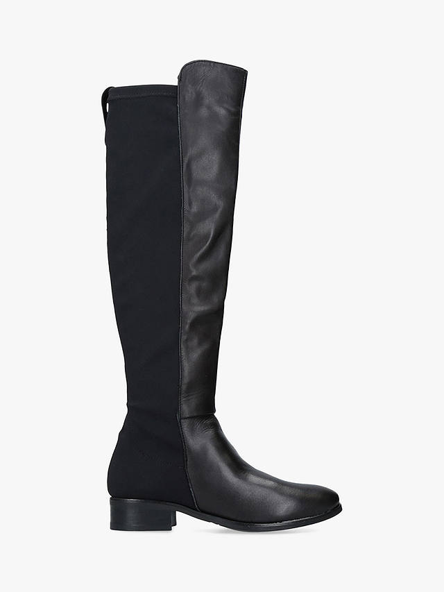 Carvela Comfort Vanessa Leather Long Boots, Black