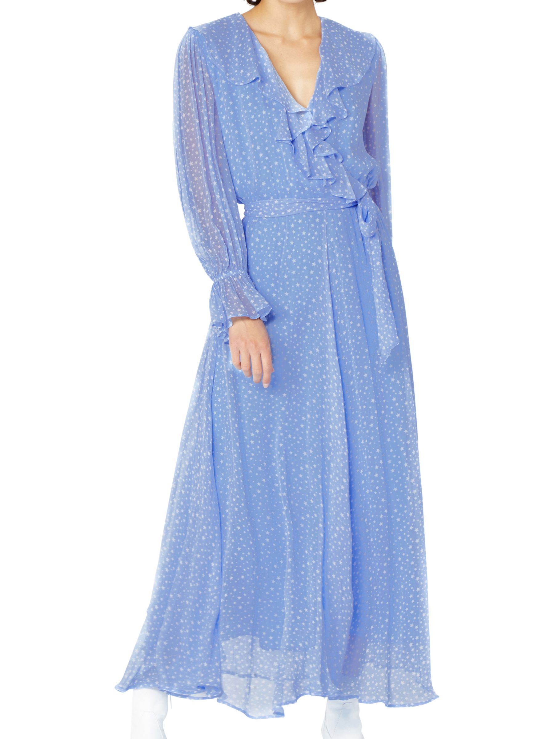Ghost Su Star Print Dress, Blue