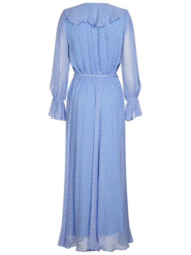 Ghost Su Star Print Dress, Blue, XS