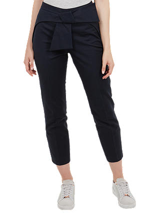 Ted Baker Bow Waist Trousers, Blue Navy