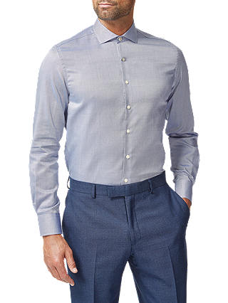 Simon Carter Dobby Oxford Slim Fit Shirt, Navy