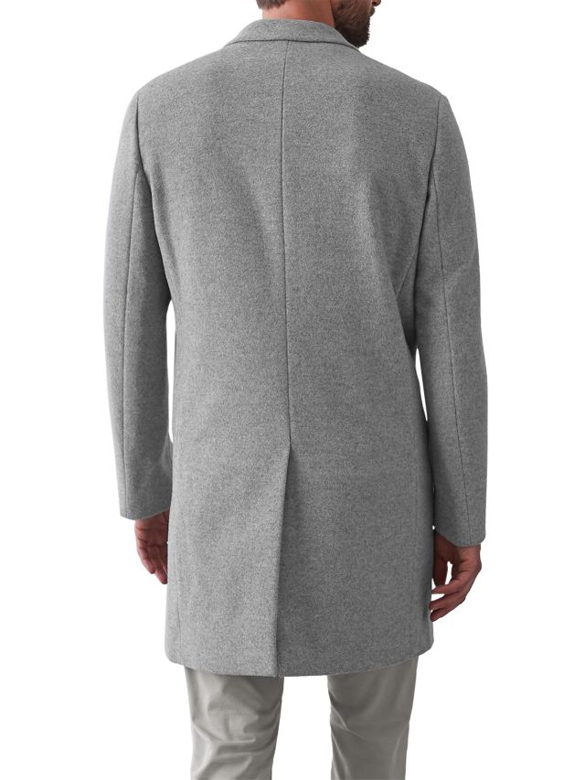 Reiss Gable Wool Epsom Coat, Soft Grey, S