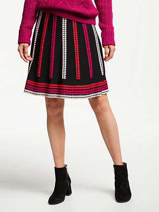 Somerset by Alice Temperley Knitted Skirt, Black/Multi