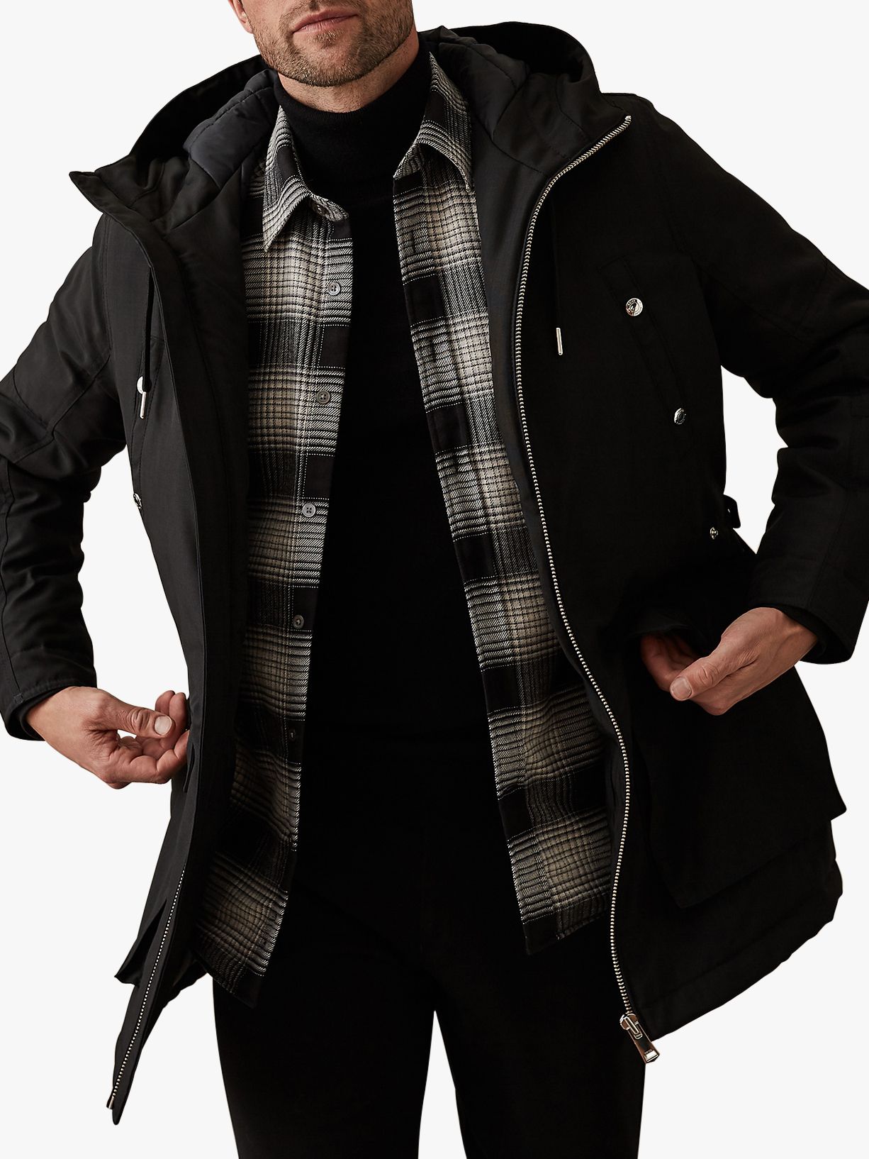 mens down filled parka coats