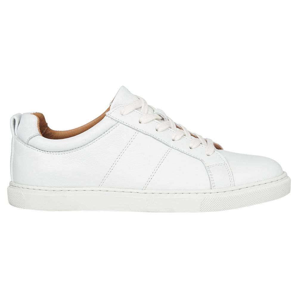 Whistles Koki Lace Up Trainers, White