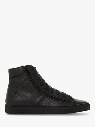 Bertie Cable Leather High Top Trainers