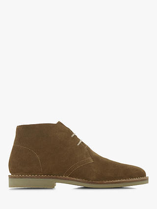 Dune Curry Suede Desert Boots, Tan