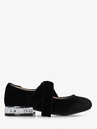 Kurt Geiger London Children's Mini Jewel Heel Shoes, Black