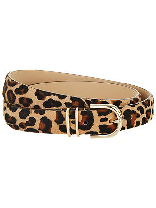 Hobbs Helena Leather Belt, Leopard