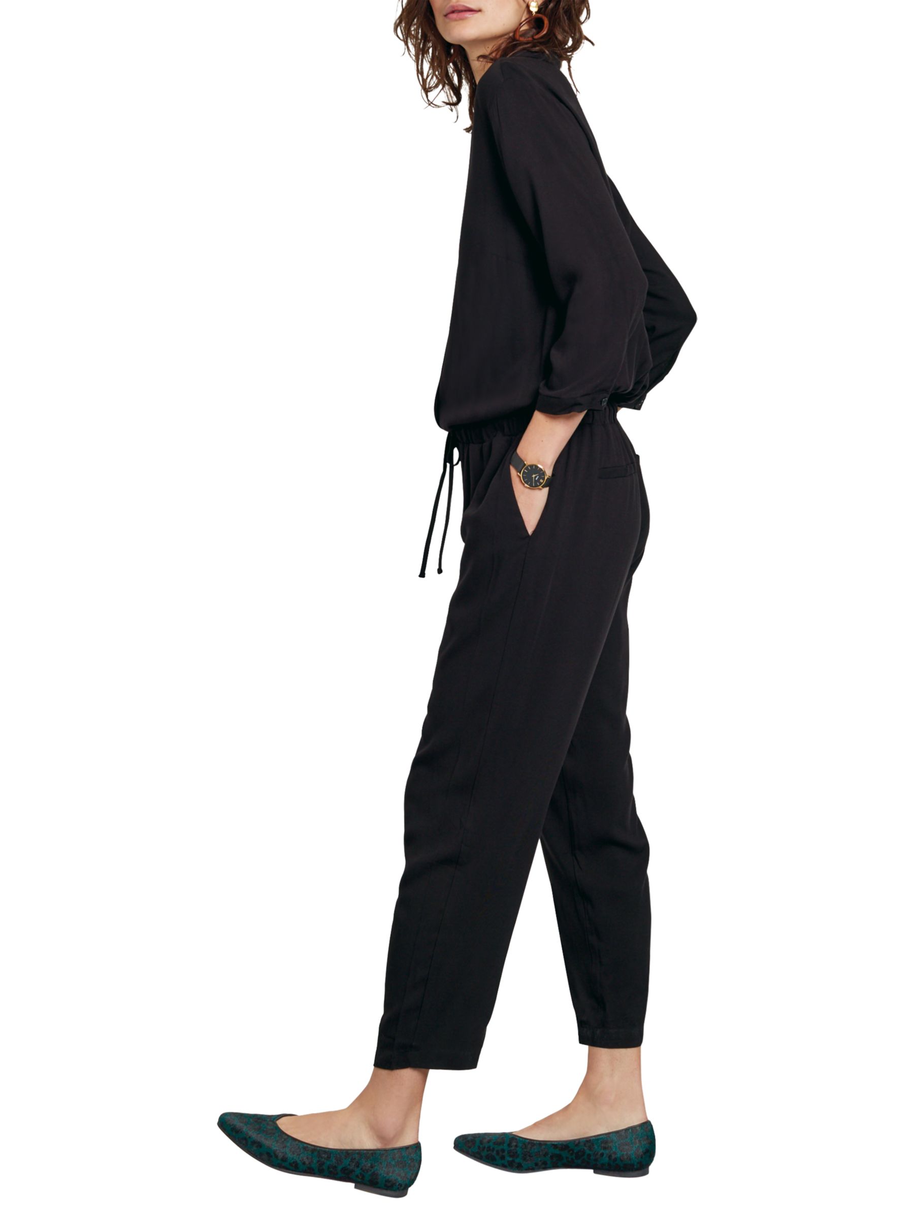 v neck long sleeve jumpsuit