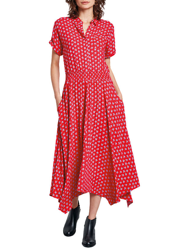 hush Kensington Dress, Red Multi