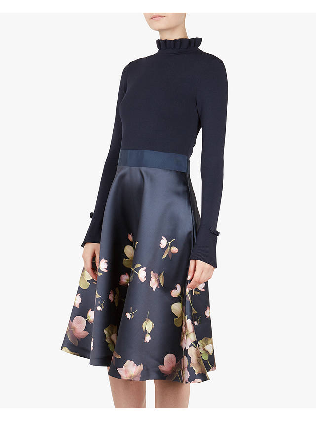 Ted Baker Seema Frill Neck Floral Print ...