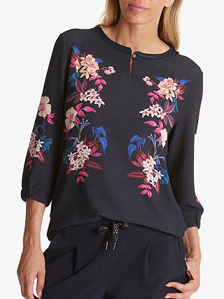 Betty Barclay Floral Print Top, Blue