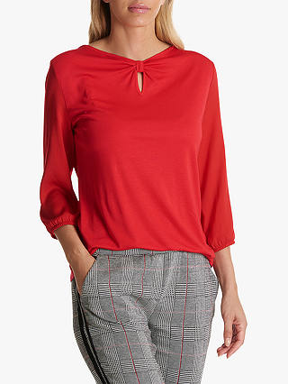 Betty Barclay Keyhole T-Shirt, Tango Red