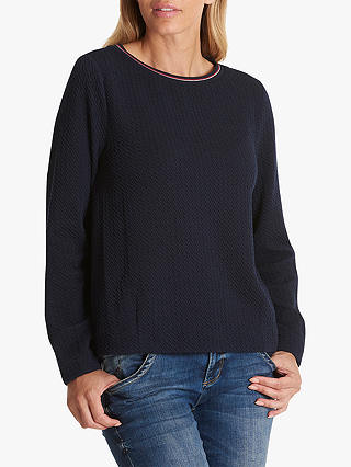 Betty & Co.Textured Top, Mood Blue