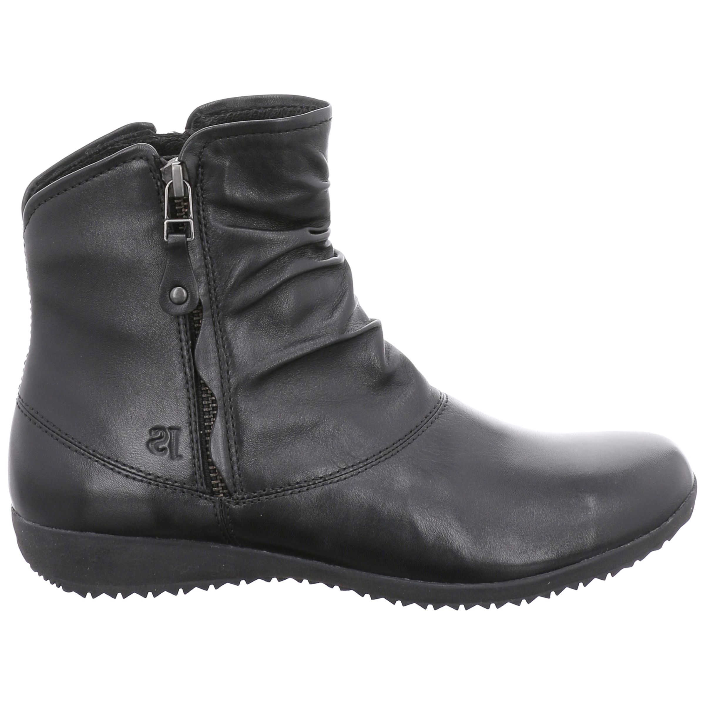 Josef Seibel Naly 24 Wedge Heel Ankle Boots, Black Leather