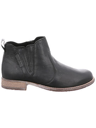 Josef Seibel Sienna 45 Block Heel Ankle Boots, Black Leather