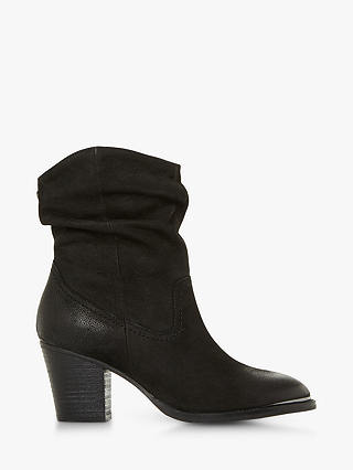 Steve Madden Olya Leather Ruched Heeled Boots