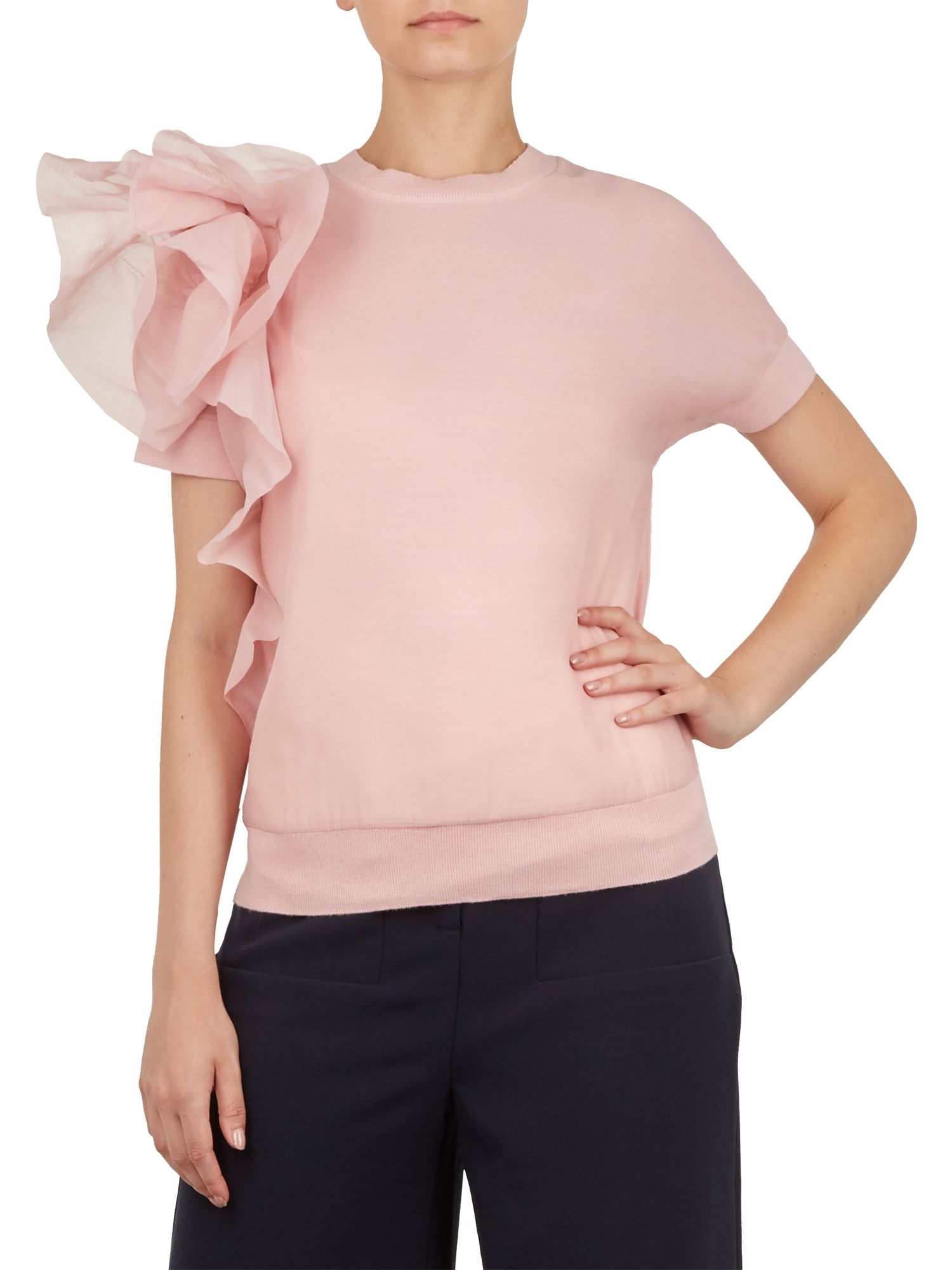 Ted Baker Anabane Detail Knit Top, Pink Pastel
