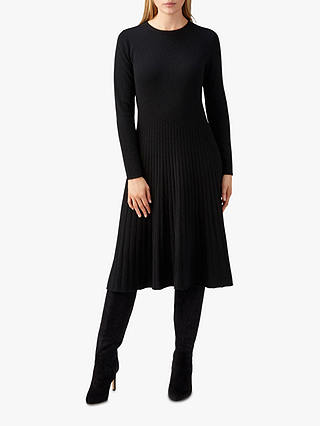 Pure Collection Toccato Knitted Dress, Black