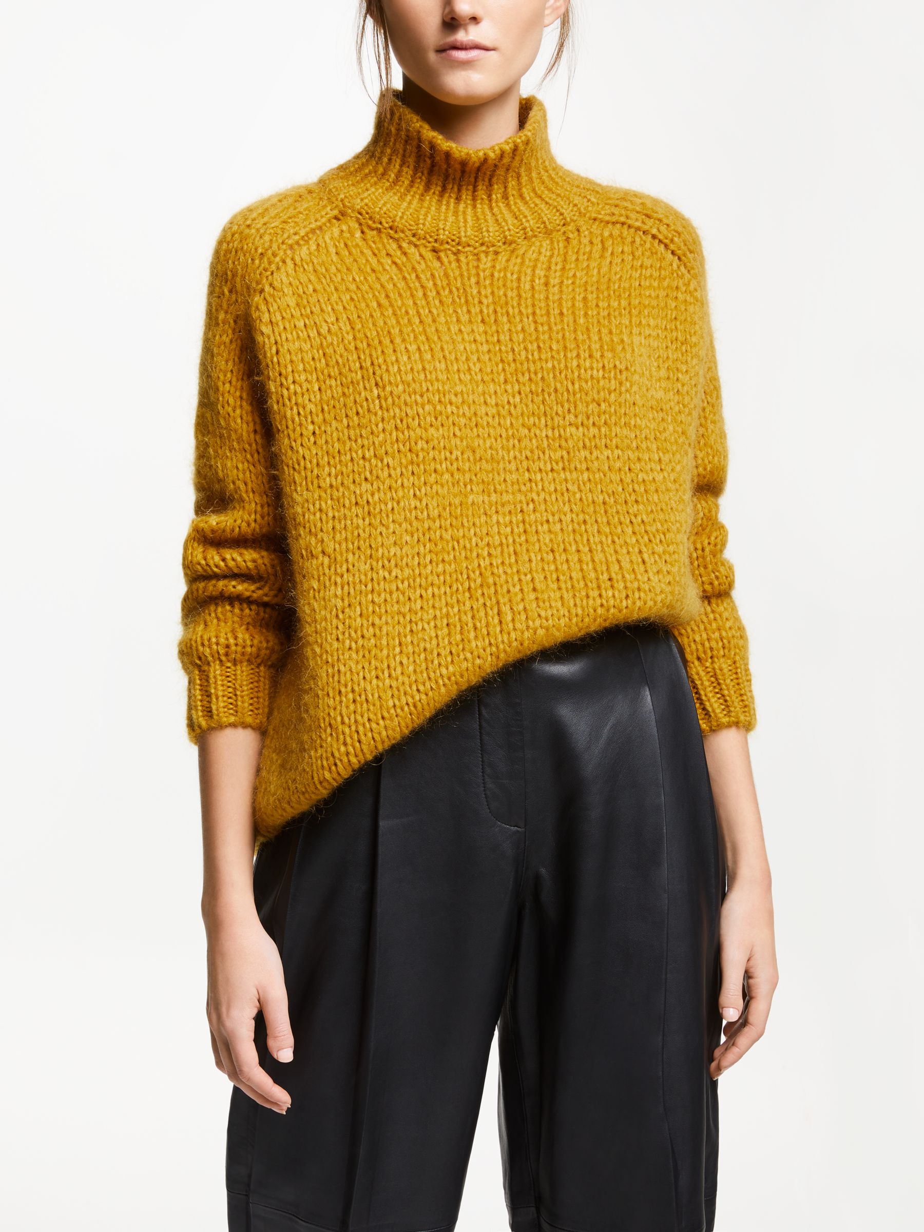 Modern Rarity Chunky Roll Neck Jumper, Gold