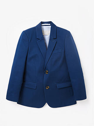 John Lewis & Partners Heirloom Collection Boys' Sateen Jacket, Blue