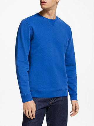 John Lewis & Partners Crew Neck Sweatshirt, Royal Blue