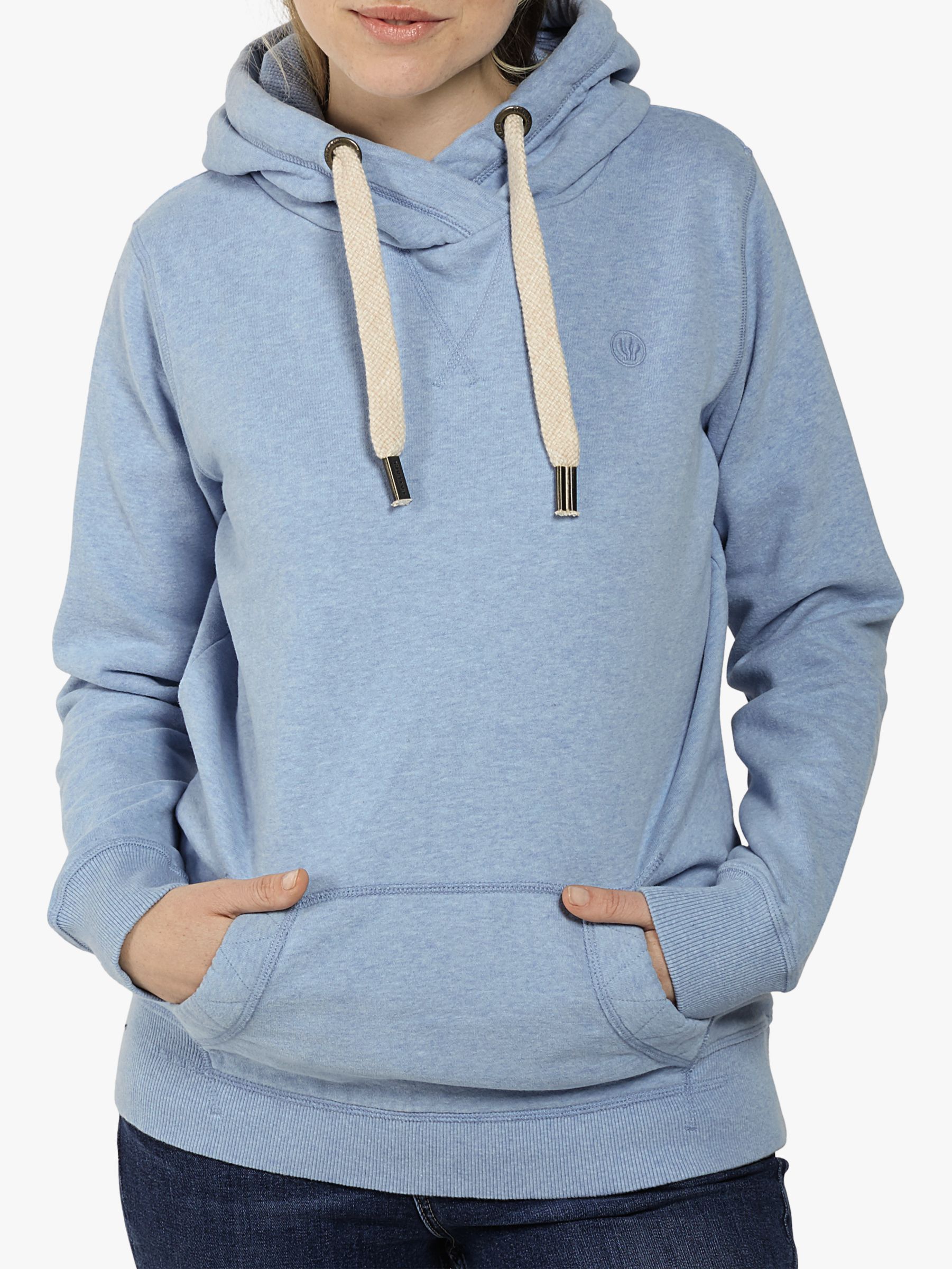 Fat Face Overhead Cotton Hoodie, Clay 