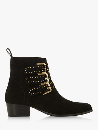 Dune Pagent Triple Buckle Ankle Boots
