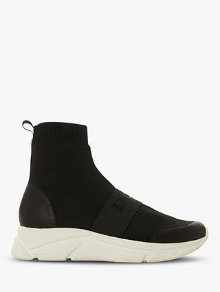 Dune Everrmore High Top Sock Trainers, Black