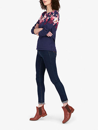 Joules Floral Print Jersey Top