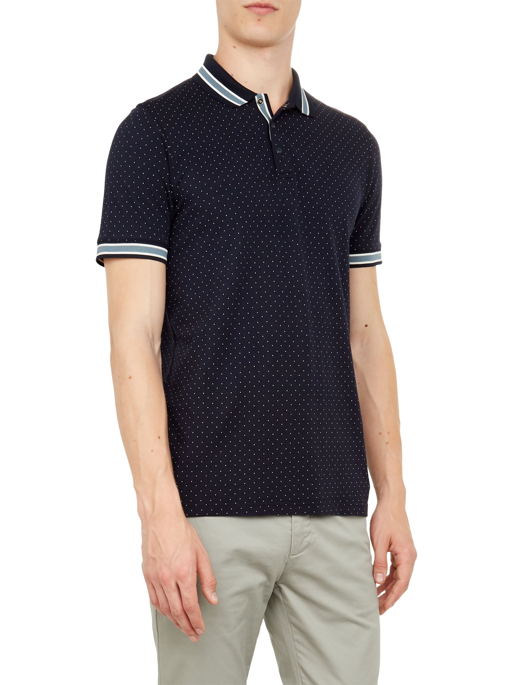 Ted Baker Museo Spot Print Polo Shirt