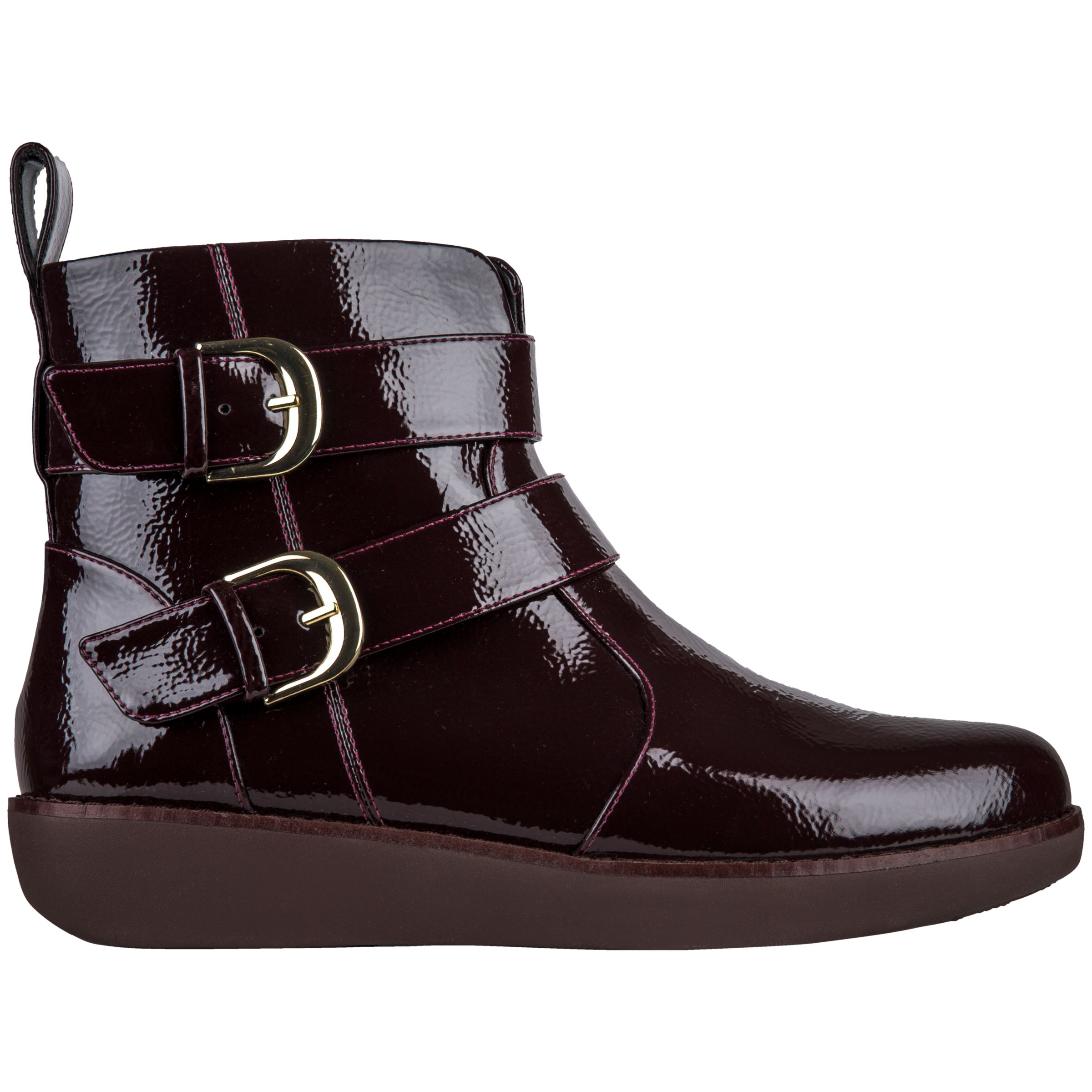 fitflop laila double buckle ankle boots
