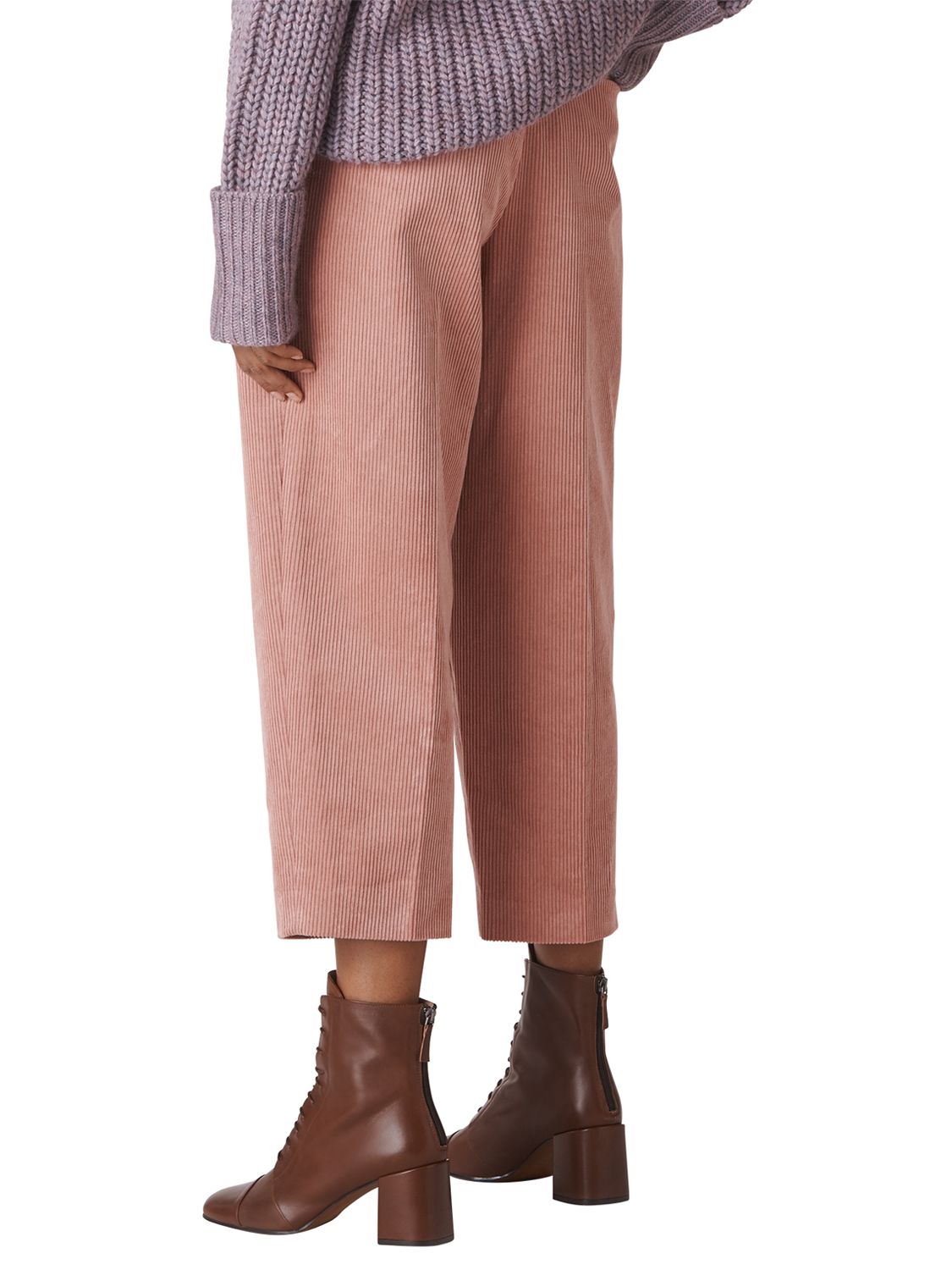 pink cut off trousers