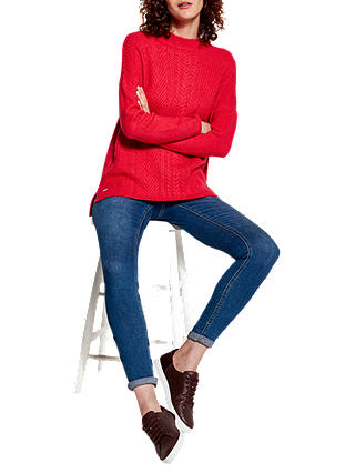 Joules Funnel Neck Cable Knit Jumper