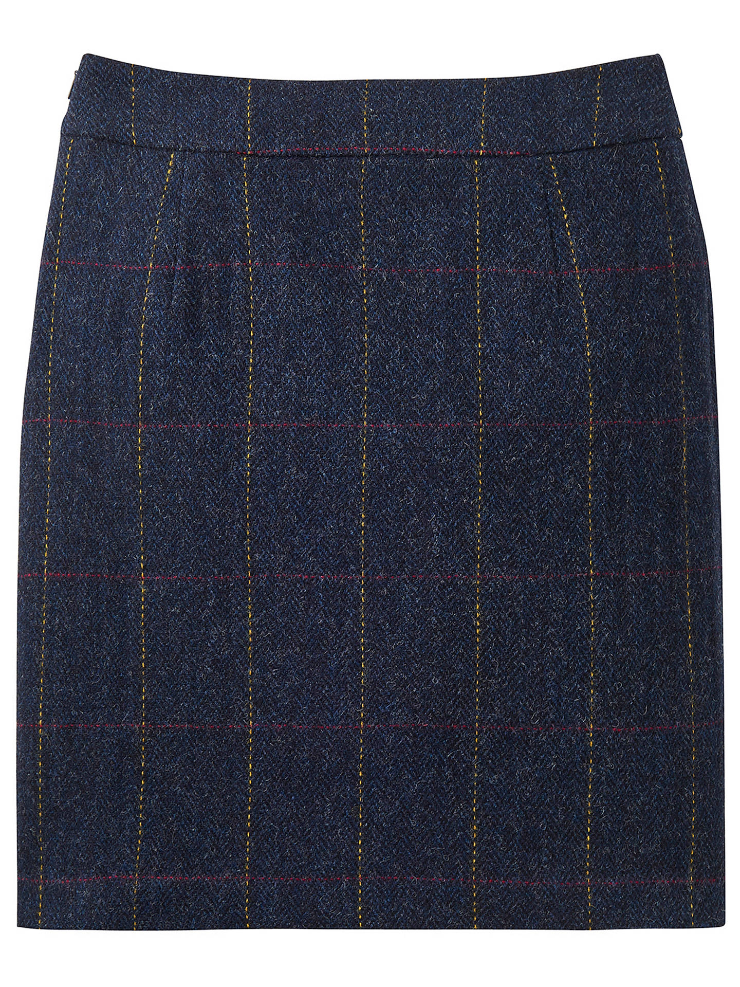 Joules Tweed Skirt | Navy at John Lewis & Partners