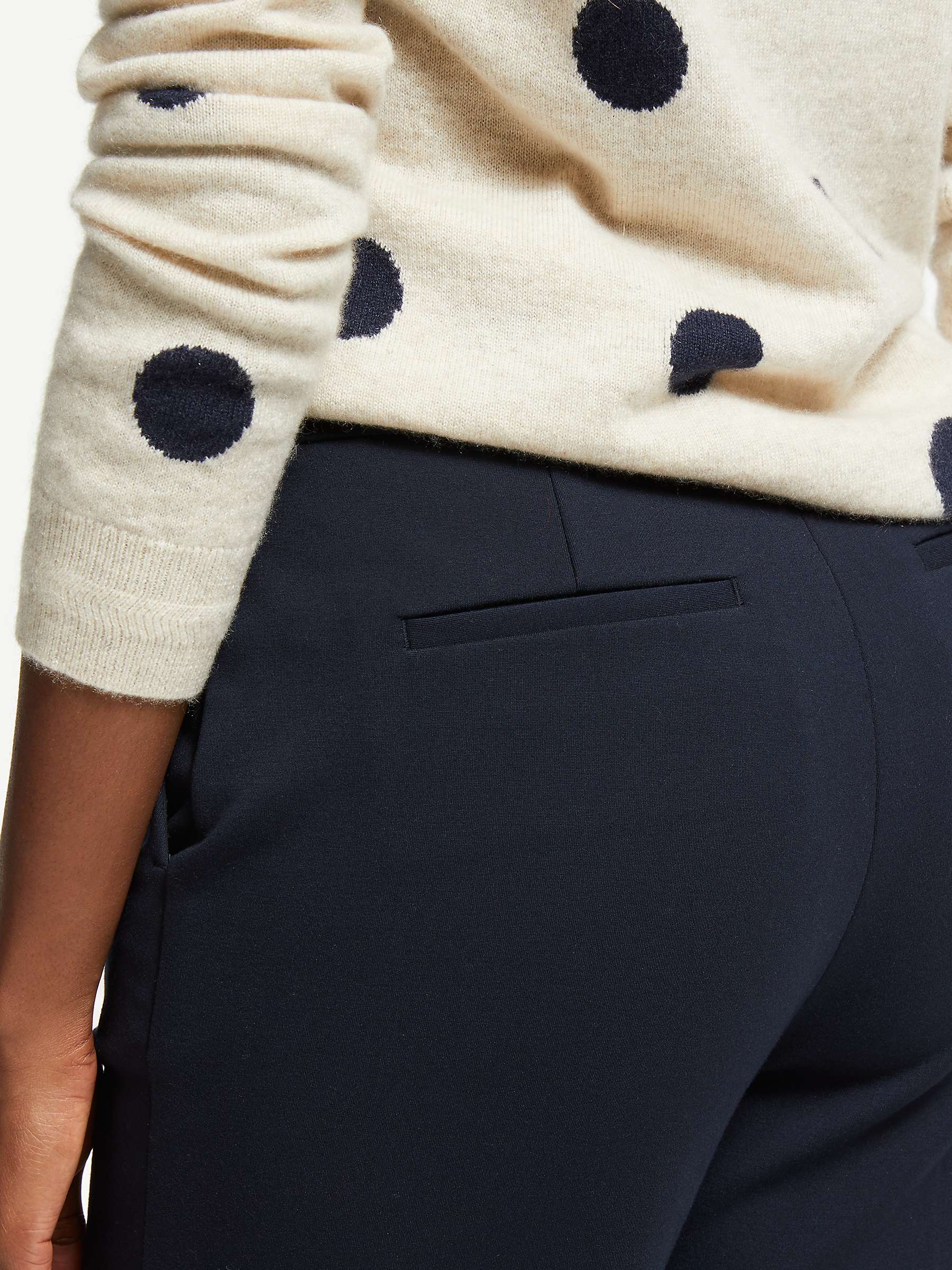 Buy Boden Westbourne Ponte Trousers, Navy Online at johnlewis.com