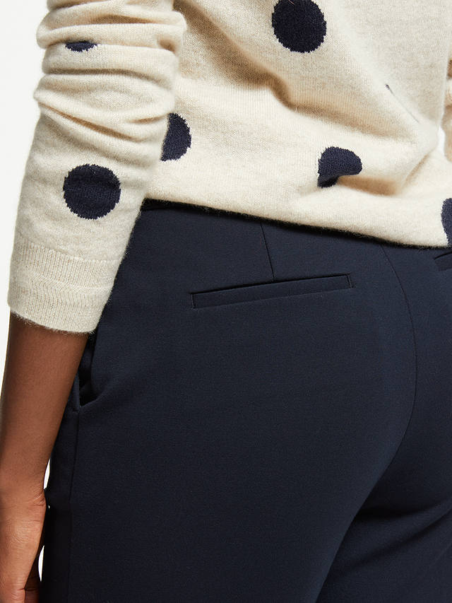 Boden Hampshire Ponte Trousers, Navy