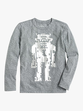 crewcuts by J.Crew Boys' Robot T-Shirt, Grey