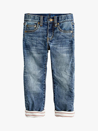 crewcuts by J.Crew Boys' Lined Runaround Slim Fit Jeans, Blue