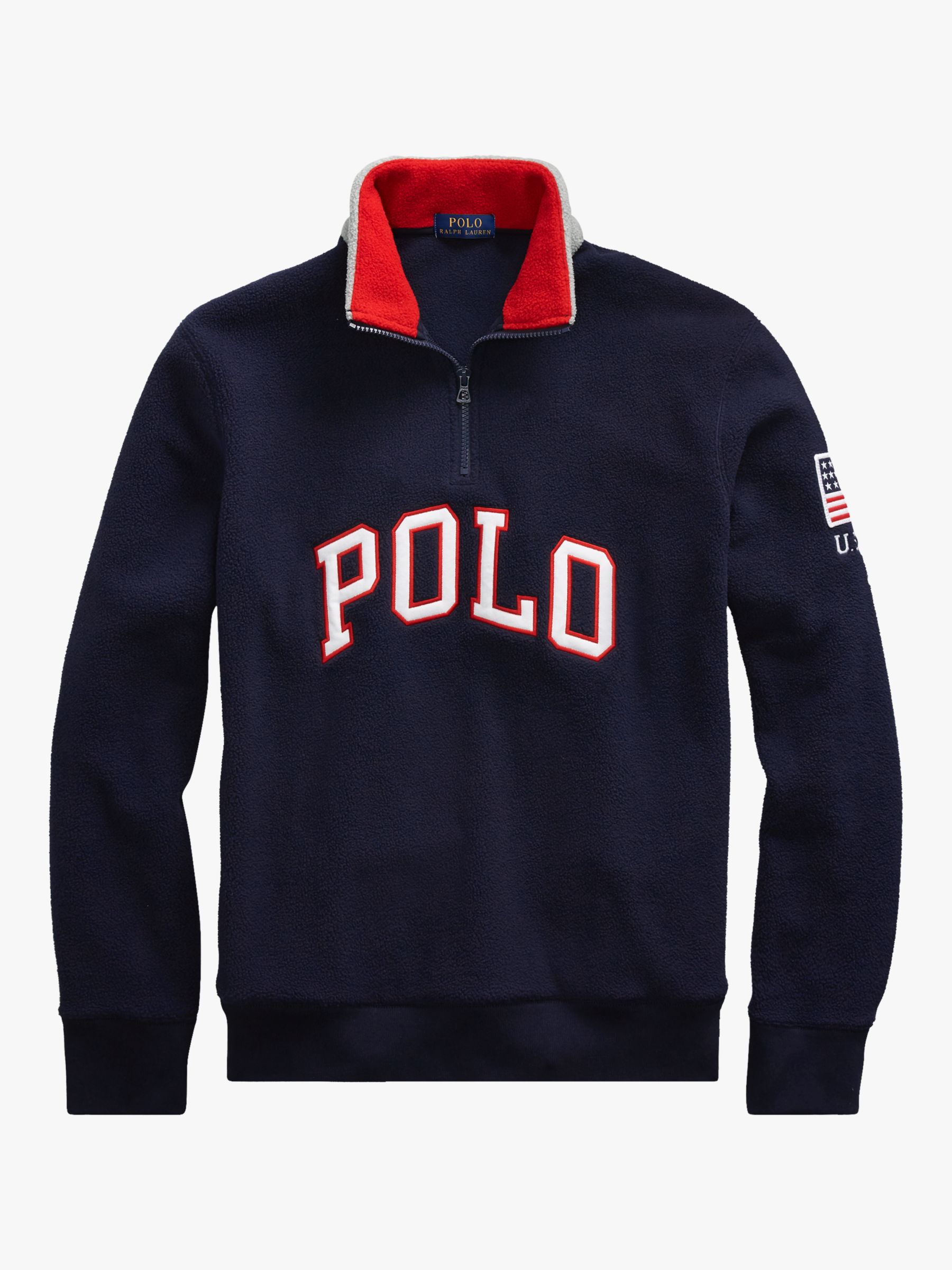 Polo Ralph Lauren Half Zip Fleece Logo Sweatshirt