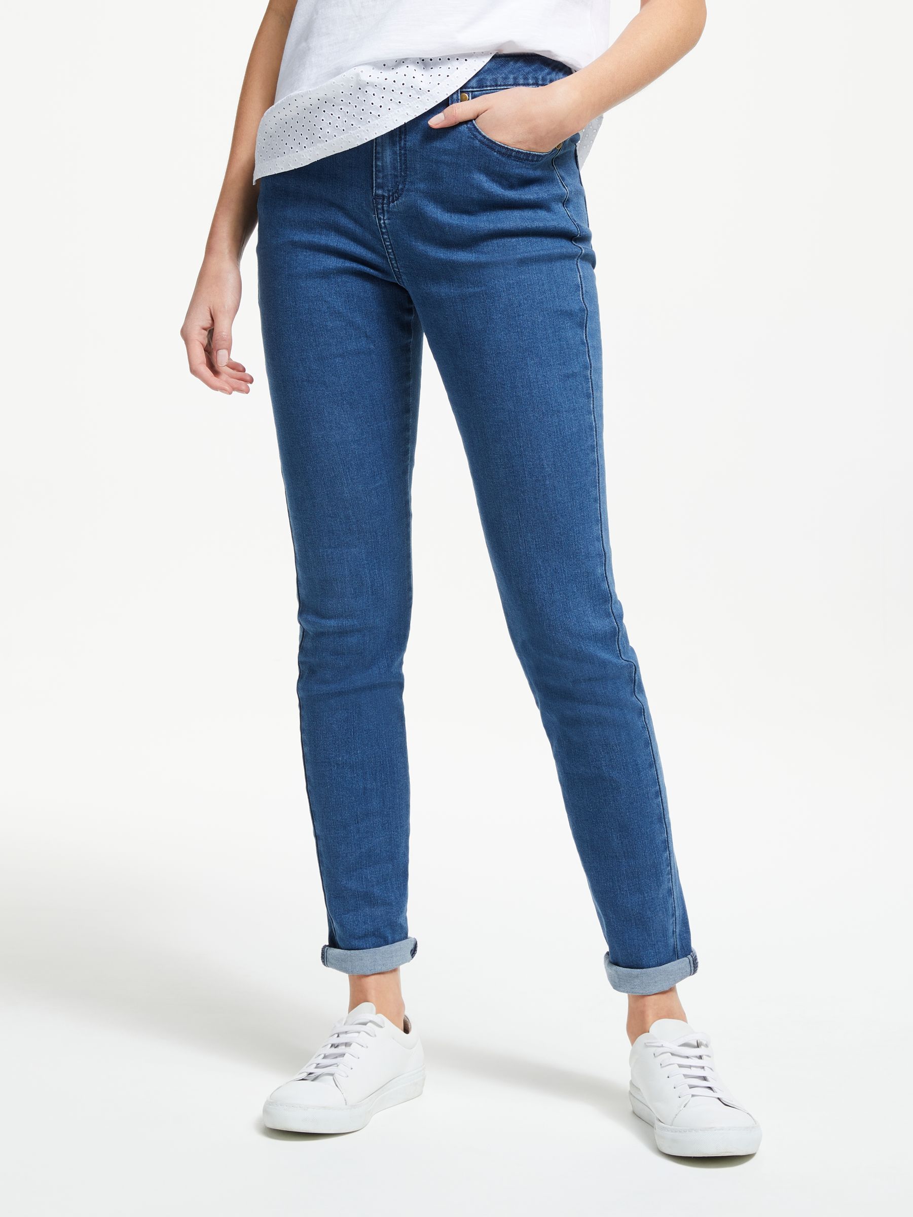Collection WEEKEND by John Lewis Liza Slim Leg Jeans, Mid Blue