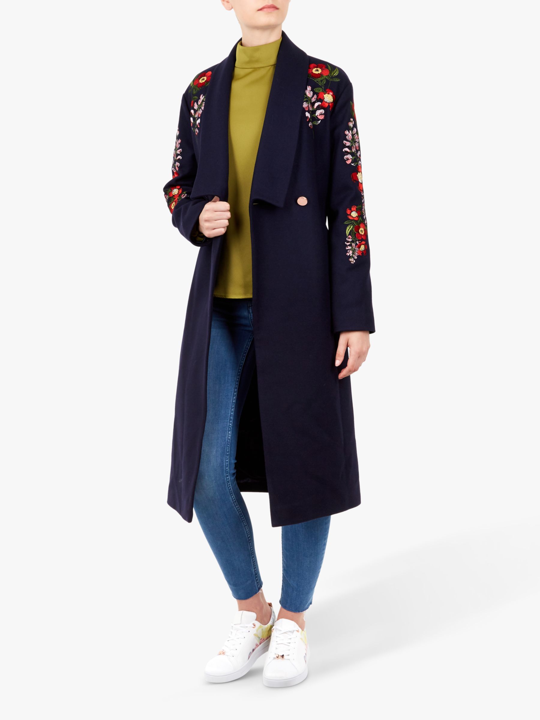 Ted Baker Embroidered Coat Hotsell, 51% OFF | www.ingeniovirtual.com