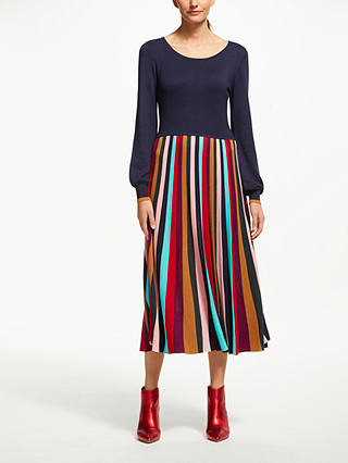 Boden Margie Knitted Dress, Multi Stripe