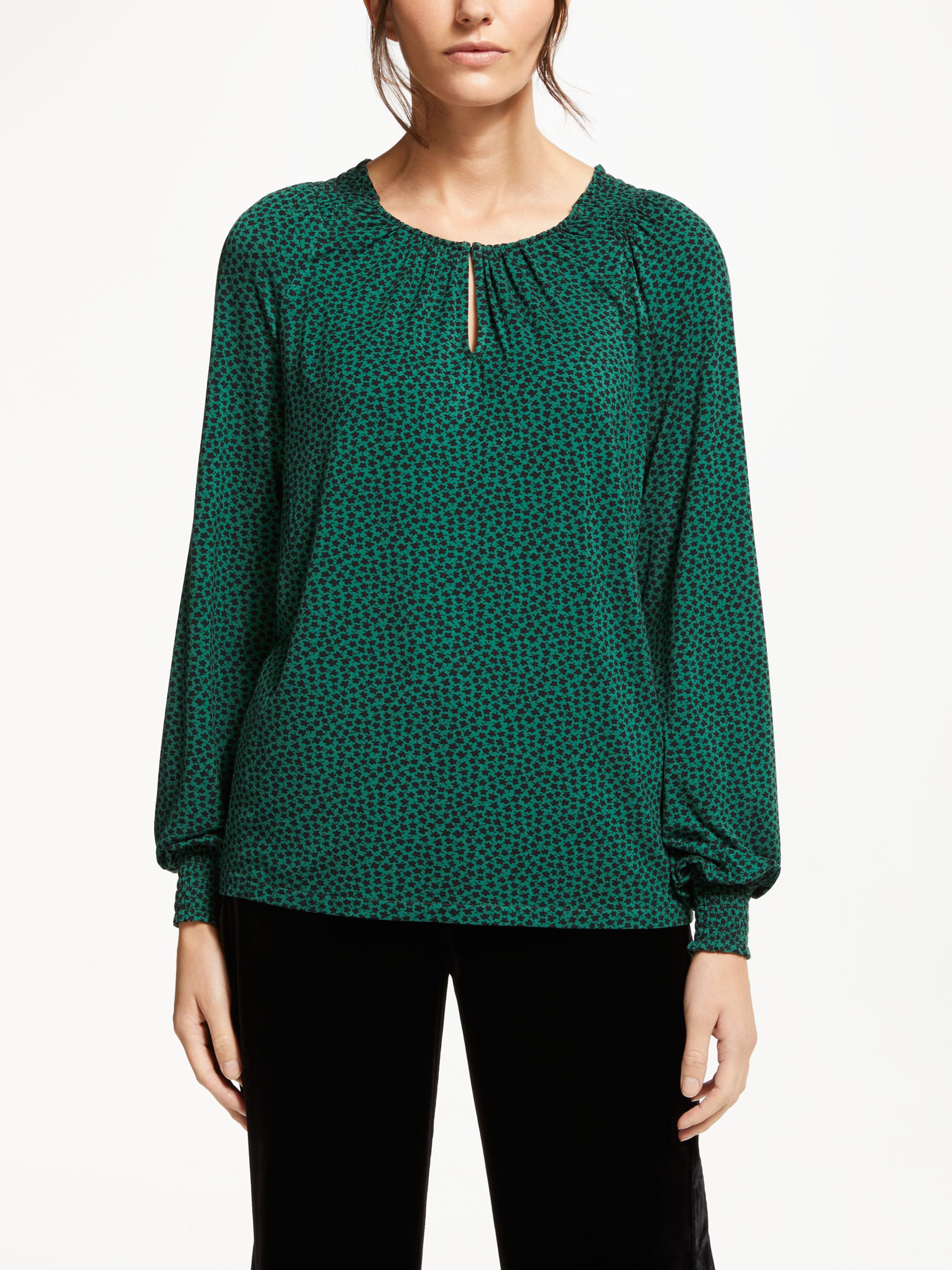 Boden Vicky Jersey Top, Amazon Green 