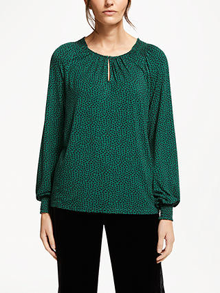 Boden Vicky Jersey Top, Amazon Green Petal