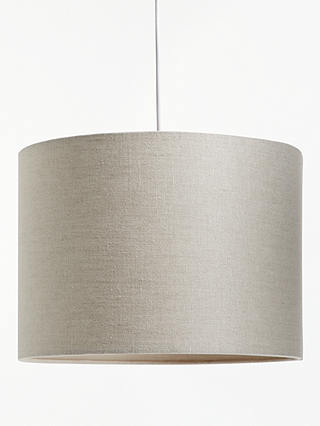 Partners Sophia Pure Linen Lampshade, Grey Linen Lamp Shade