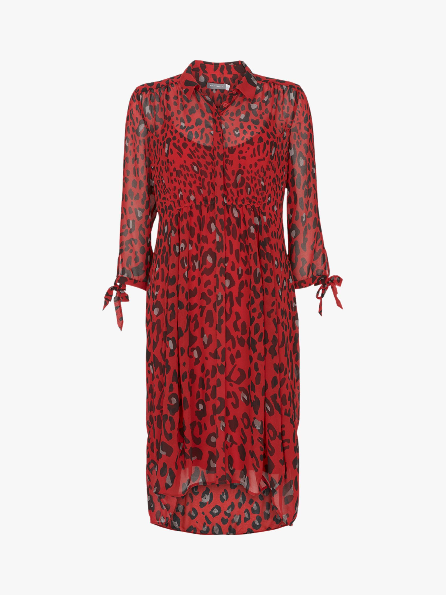 mint velvet red leopard print dress