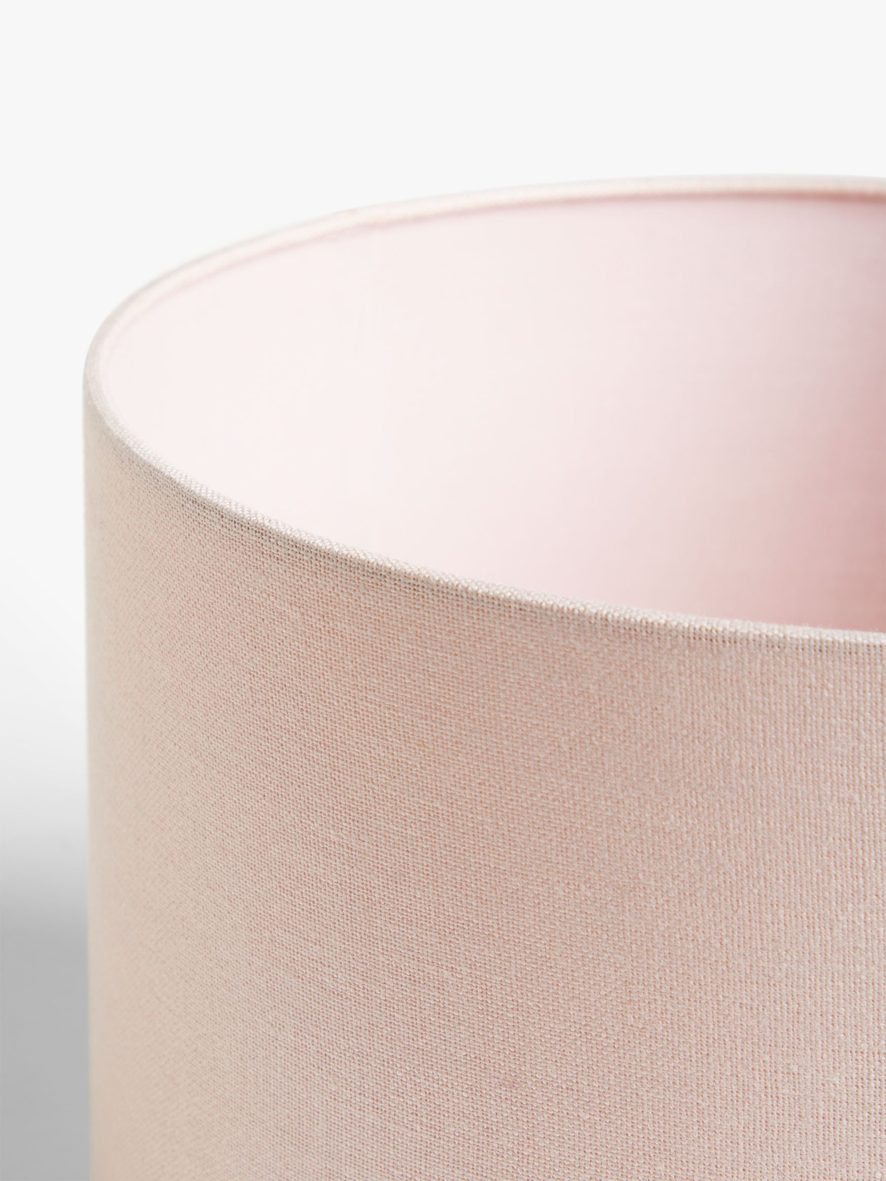 John Lewis Sophia Pure Linen Lampshade, Ash Rose