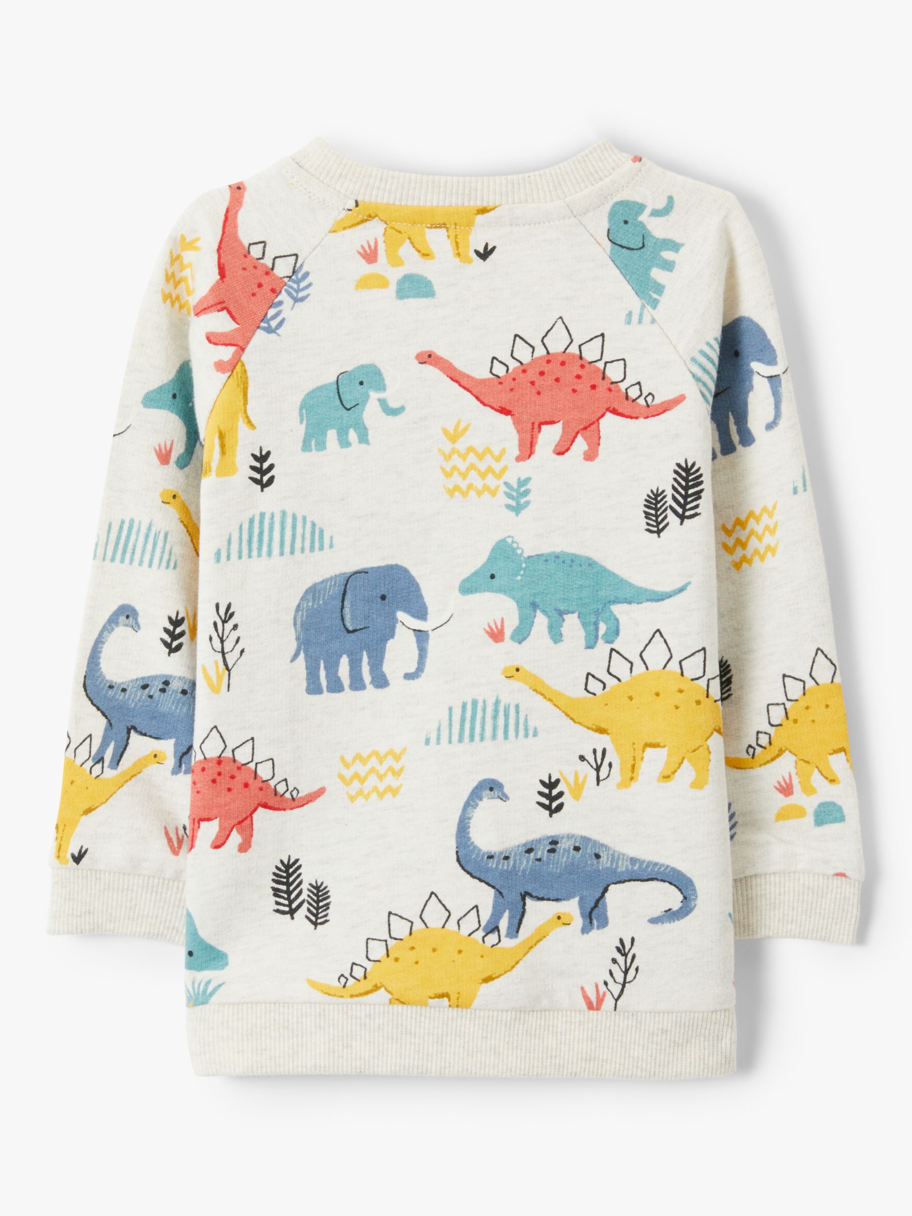 John Lewis & Partners Baby GOTS Organic Cotton Dinosaur Print ...